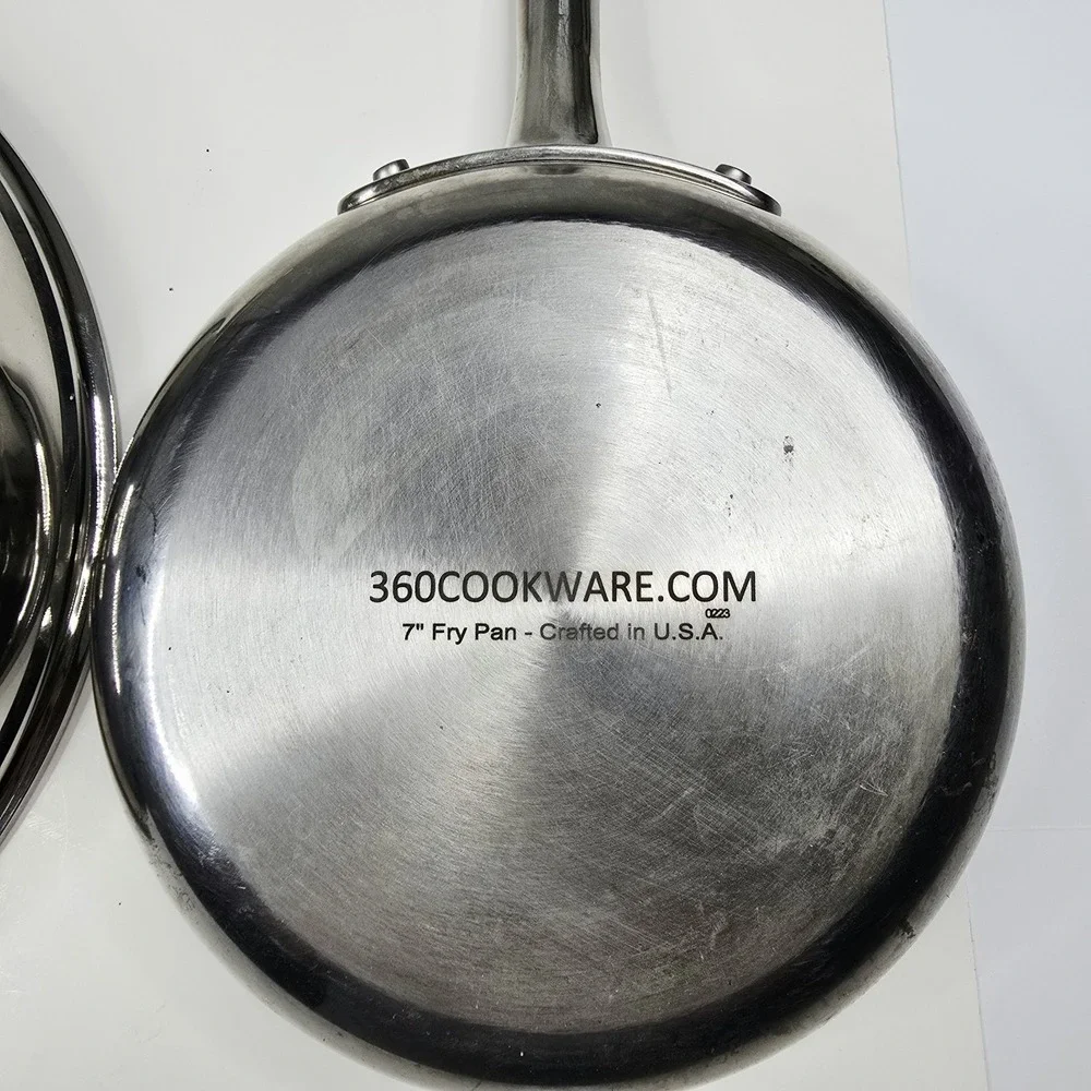 360 Cookware Stainless Steel Fry Pan Set 10